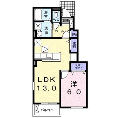 ロビン　Ｂ 103【管理NO：1-018743702-01030】 ★家具家電は申し込み後に搬入します★の物件画像