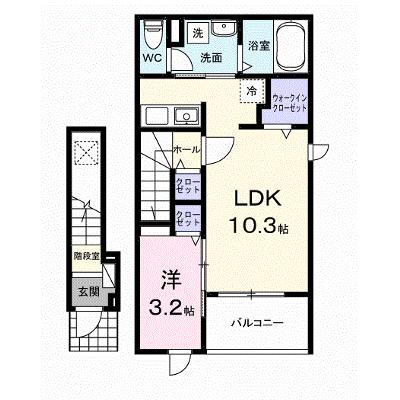 ヒカルサ佐久猿久保Ⅰ 204【管理NO：1-028003201-02040】 ★家具家電は申し込み後に搬入します★ ★2026年09月上旬入居可能★の物件画像