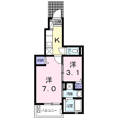 アンファンス　ル・レーヴ 105【管理NO：1-022397401-01040】 ★家具家電は申し込み後に搬入します★の物件画像