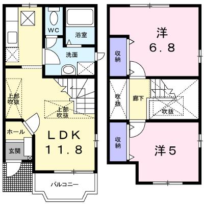 ベラカーザⅡＢ 102【管理NO：1-010633702-01020】 ★家具家電は申し込み後に搬入します 2026年10月上旬入居可能の物件画像