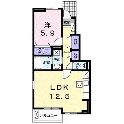 モン　ブラン 103【管理NO：1-017144801-01030】 ★家具家電は申し込み後に搬入します★ ★2026年09月中旬入居可能★の物件画像