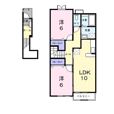 エレガント　Ⅱ 202【管理NO：1-012839102-02020】 ★家具家電は申し込み後に搬入します 2026年09月中旬入居可能の物件画像