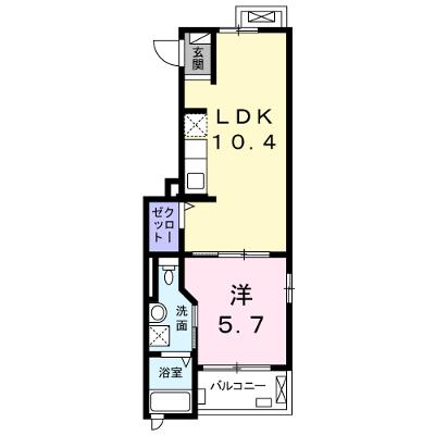 ルミエ－ル　ハタ 201【管理NO：1-019878701-02010】 ★家具家電は申し込み後に搬入します★の物件画像