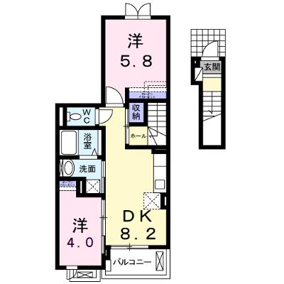シャン・ド・フルールⅢ番館 201【管理NO：1-018507001-02010】 ★家具家電は申し込み後に搬入します 2026年09月中旬入居可能の物件画像