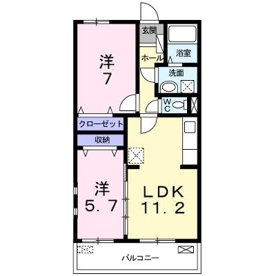 エテルノ貝塚Ｂ 303【管理NO：1-025034602-03030】 ★家具家電は申し込み後に搬入します★ ★2026年09月中旬入居可能★の物件画像