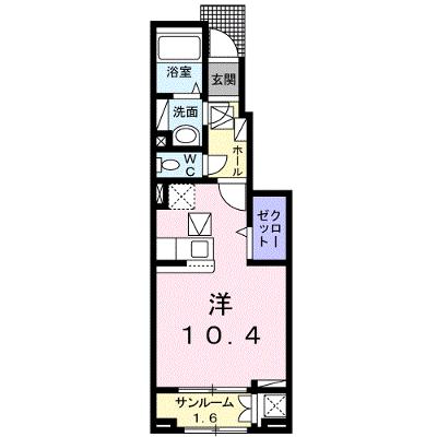 Ｍａｒｉａｇｅ　Ａ 103【管理NO：1-024832601-01030】 ★家具家電は申し込み後に搬入します★の物件画像