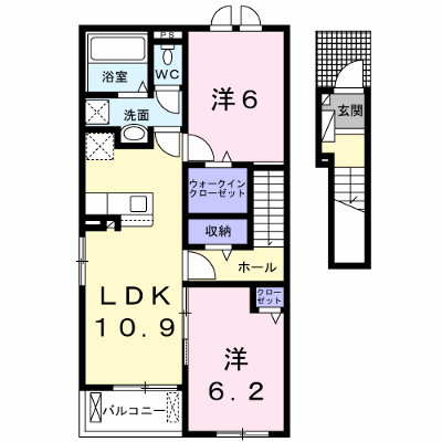 アルク・エール 205【管理NO：1-026710001-02050】 ★家具家電は申し込み後に搬入します 2026年08月下旬入居可能の物件画像