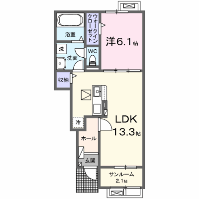 スピアージャ　アン　フィーメＤ 103【管理NO：1-028454002-01030】 ★家具家電は申し込み後に搬入します 2026年10月上旬入居可能の物件画像