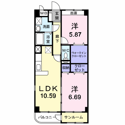 トレフル　Ｄ 106【管理NO：1-014548301-01050】 ★家具家電は申し込み後に搬入します 2026年08月上旬入居可能の物件画像