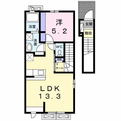 アリエッタ 201【管理NO：1-020810601-02010】 ★家具家電は申し込み後に搬入します★ ★2026年09月中旬入居可能★の物件画像