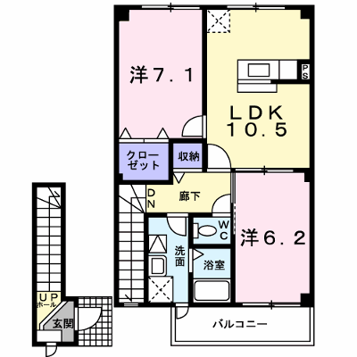 シャン・ド・フルール 202【管理NO：1-013255801-02020】 ★家具家電は申し込み後に搬入します★ ★2026年09月上旬入居可能★の物件画像