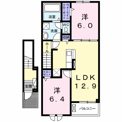 ブローテＫＳⅣ 202【管理NO：1-026695001-02020】 ★家具家電は申し込み後に搬入します★ ★2026年09月上旬入居可能★の物件画像