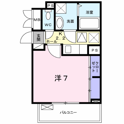 プリエールⅡ 102【管理NO：1-025948701-01020】 ★家具家電は申し込み後に搬入します★の物件画像
