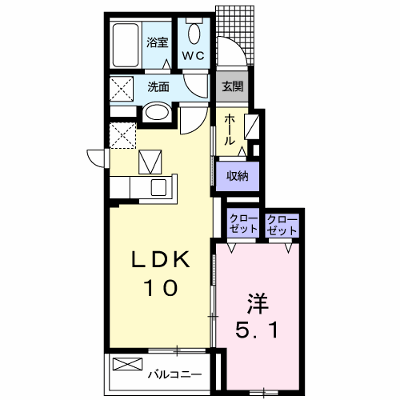 フォレスタ美里 105【管理NO：1-022548301-01040】 ★家具家電は申し込み後に搬入します★ ★2026年09月上旬入居可能★の物件画像