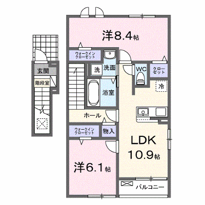 ディアマン・ノワールＡ 201【管理NO：1-028849601-02010】 ★家具家電は申し込み後に搬入します★ ★2026年12月上旬入居可能★の物件画像