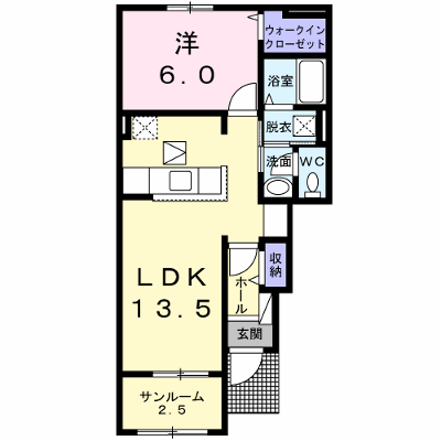 ブループラネット 102【管理NO：1-023908401-01020】 ★家具家電は申し込み後に搬入します★ ★2026年09月中旬入居可能★の物件画像