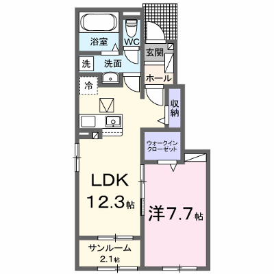 フォレスタ・ブレッツァ 103【管理NO：1-028438401-01030】 ★家具家電は申し込み後に搬入します 2026年09月上旬入居可能の物件画像