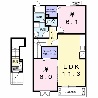 ＧＲＡＣＥ　ＧＡＲＤＥＮ　Ａ 203【管理NO：1-015991101-02030】 ★家具家電は申し込み後に搬入します★の物件画像