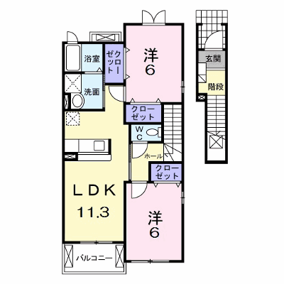 エントピアＣ 201【管理NO：1-015930703-02010】 ★家具家電は申し込み後に搬入します★の物件画像