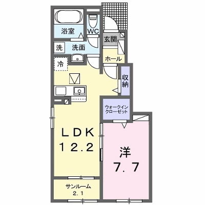 ヴィラ　シルク　Ⅰ 104【管理NO：1-027763501-01040】 ★家具家電は申し込み後に搬入します★ ★2026年09月中旬入居可能★の物件画像