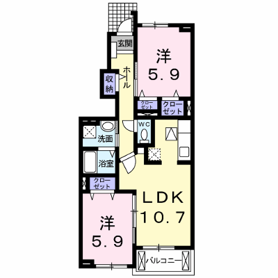 メゾン・ド・ソレイユ 103【管理NO：1-016324101-01030】 ★家具家電は申し込み後に搬入します 2026年08月下旬入居可能の物件画像
