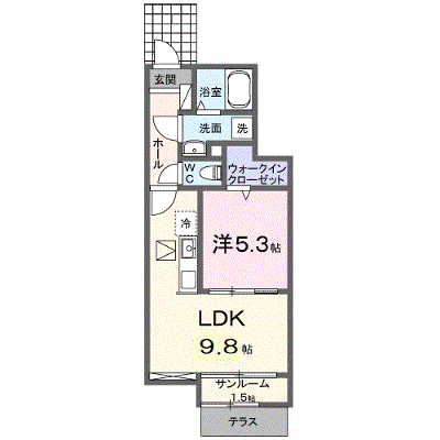 スタービレＮＡＫＡＯ 103【管理NO：1-027720301-01030】 ★家具家電は申し込み後に搬入します 2026年09月中旬入居可能の物件画像