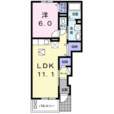サンエスポアールⅠ 102【管理NO：1-017512301-01020】 ★家具家電は申し込み後に搬入します★の物件画像
