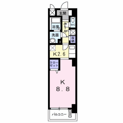 ラ・ベルソレイユ 403【管理NO：1-014600101-04030】 ★家具家電は申し込み後に搬入します★の物件画像