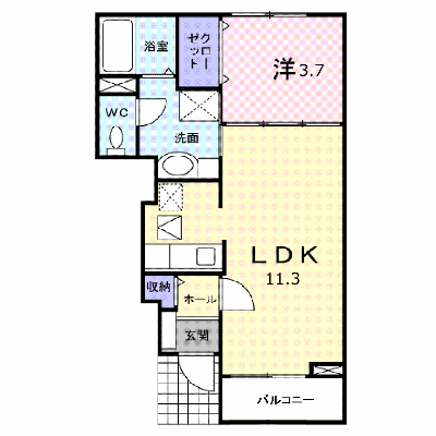 ベル・デーア 103【管理NO：1-017929001-01030】 ★家具家電は申し込み後に搬入します★ ★2026年09月上旬入居可能★の物件画像