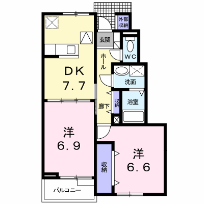 ボム・コリ－ヌⅢ 102【管理NO：1-011533403-01020】 ★家具家電は申し込み後に搬入します★ ★2026年09月中旬入居可能★の物件画像
