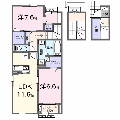 ネオ　ドムス　Ⅰ 303【管理NO：1-028475701-03030】 ★家具家電は申し込み後に搬入します★ ★2026年12月上旬入居可能★の物件画像