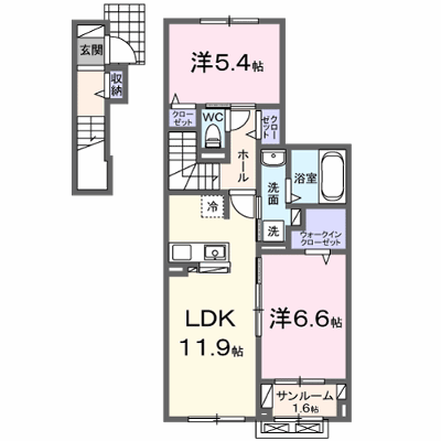 ネオ　ドムス　Ⅰ 202【管理NO：1-028475701-02020】 ★家具家電は申し込み後に搬入します★ ★2026年12月上旬入居可能★の物件画像