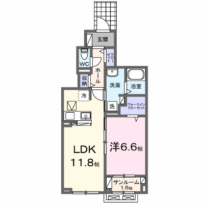 ネオ　ドムス　Ⅰ 102【管理NO：1-028475701-01020】 ★家具家電は申し込み後に搬入します★ ★2026年12月上旬入居可能★の物件画像