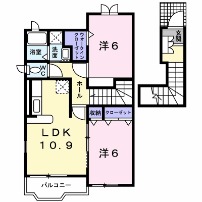 カトルセゾン 205【管理NO：1-014457801-02050】 ★家具家電は申し込み後に搬入します★ ★2026年09月上旬入居可能★の物件画像