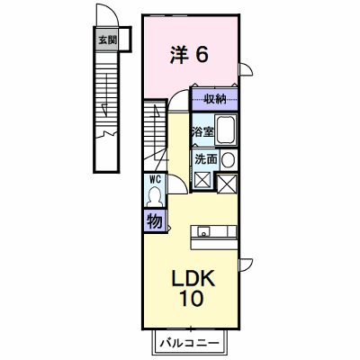 スターフィールドⅢ・Ｂ 201【管理NO：1-013288502-02010】 ★家具家電は申し込み後に搬入します★ ★2026年10月下旬入居可能★の物件画像