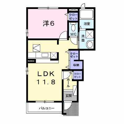 カトレア 101【管理NO：1-017266801-01010】 ★家具家電は申し込み後に搬入します★ ★2026年09月中旬入居可能★の物件画像