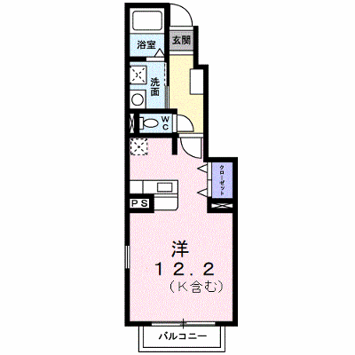 カーサ　フェリーチェⅡ 103【管理NO：1-015775602-01030】 ★家具家電は申し込み後に搬入します★ ★2026年08月下旬入居可能★の物件画像