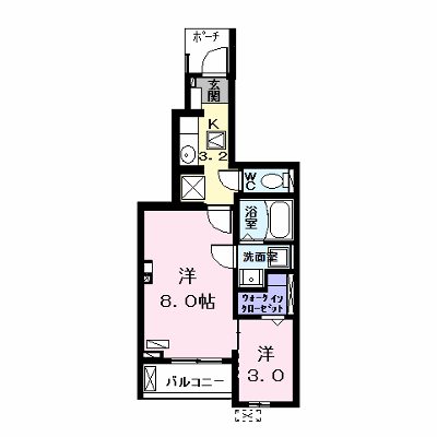 ベルカーサⅢ 102【管理NO：1-024808502-01020】 ★家具家電は申し込み後に搬入します★ ★2026年09月上旬入居可能★の物件画像