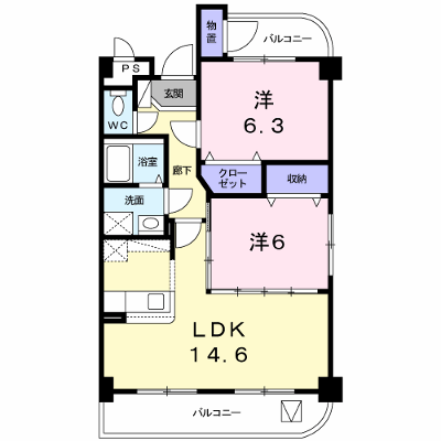 ル・クレール 401【管理NO：1-011386601-04010】 ★家具家電は申し込み後に搬入します★ ★2026年08月下旬入居可能★の物件画像