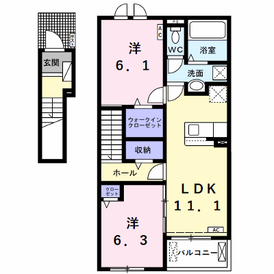 ボヌールメゾン 202【管理NO：1-026895801-02020】 ★家具家電は申し込み後に搬入します★ ★2026年09月上旬入居可能★の物件画像