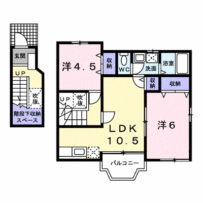 サンコリーヌ　Ｂ 201【管理NO：1-011613001-02010】 ★家具家電は申し込み後に搬入します★の物件画像