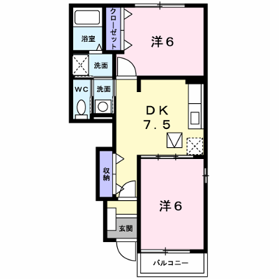 ポート　パシフィック　Ⅱ 103【管理NO：1-013673302-01030】 ★家具家電は申し込み後に搬入します★ ★2026年10月上旬入居可能★の物件画像