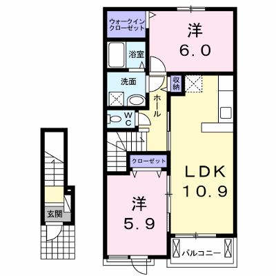 フェリーチェ・レガーロ 206【管理NO：1-021678401-02050】 ★家具家電は申し込み後に搬入します 2026年08月上旬入居可能の物件画像