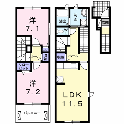 アルストロメリアⅠ 201【管理NO：1-016815001-02010】 ★家具家電は申し込み後に搬入します 2026年08月上旬入居可能の物件画像
