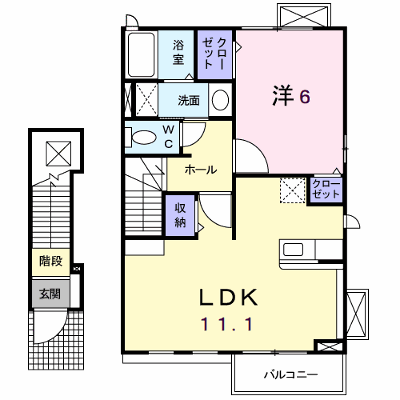 メゾン・フローラ 203【管理NO：1-014875401-02030】 ★家具家電は申し込み後に搬入します 2026年09月中旬入居可能の物件画像