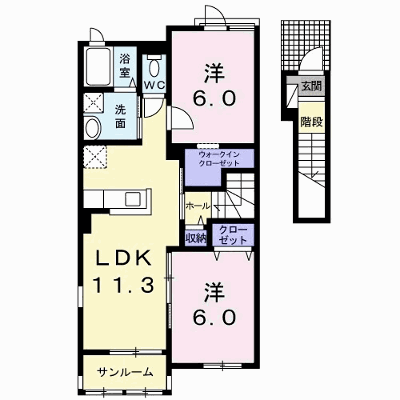 グランメール　Ⅰ 202【管理NO：1-020690001-02020】 ★家具家電は申し込み後に搬入します★ ★2026年09月中旬入居可能★の物件画像