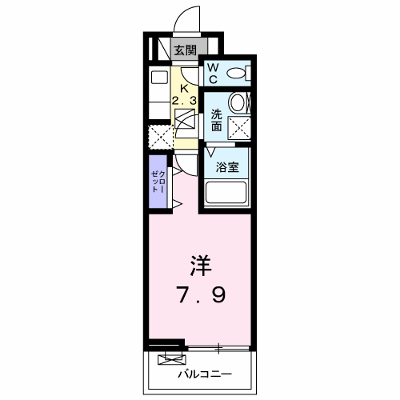 ル・ボヌール新居浜 103【管理NO：1-025473401-01030】 ★家具家電は申し込み後に搬入します★の物件画像