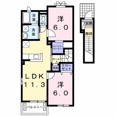 桜 205【管理NO：1-020414101-02040】 ★家具家電は申し込み後に搬入します★ ★2026年10月中旬入居可能★の物件画像