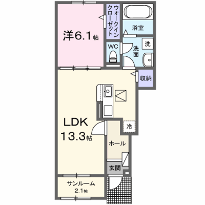 パストラーレ　Ⅳ 102【管理NO：1-028478001-01020】 ★家具家電は申し込み後に搬入します★ ★2026年08月下旬入居可能★の物件画像