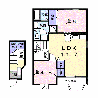 サンパティーク横田口Ⅱ 203【管理NO：1-011871201-02030】 ★家具家電は申し込み後に搬入します★ ★2026年09月中旬入居可能★の物件画像